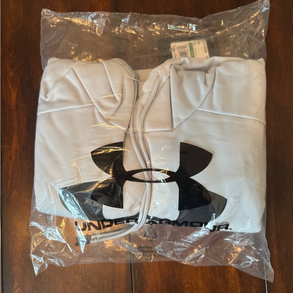 NWT Under Armour Men's Armour Fleece Big Logo Hoodie Large - Picture 2 of 7